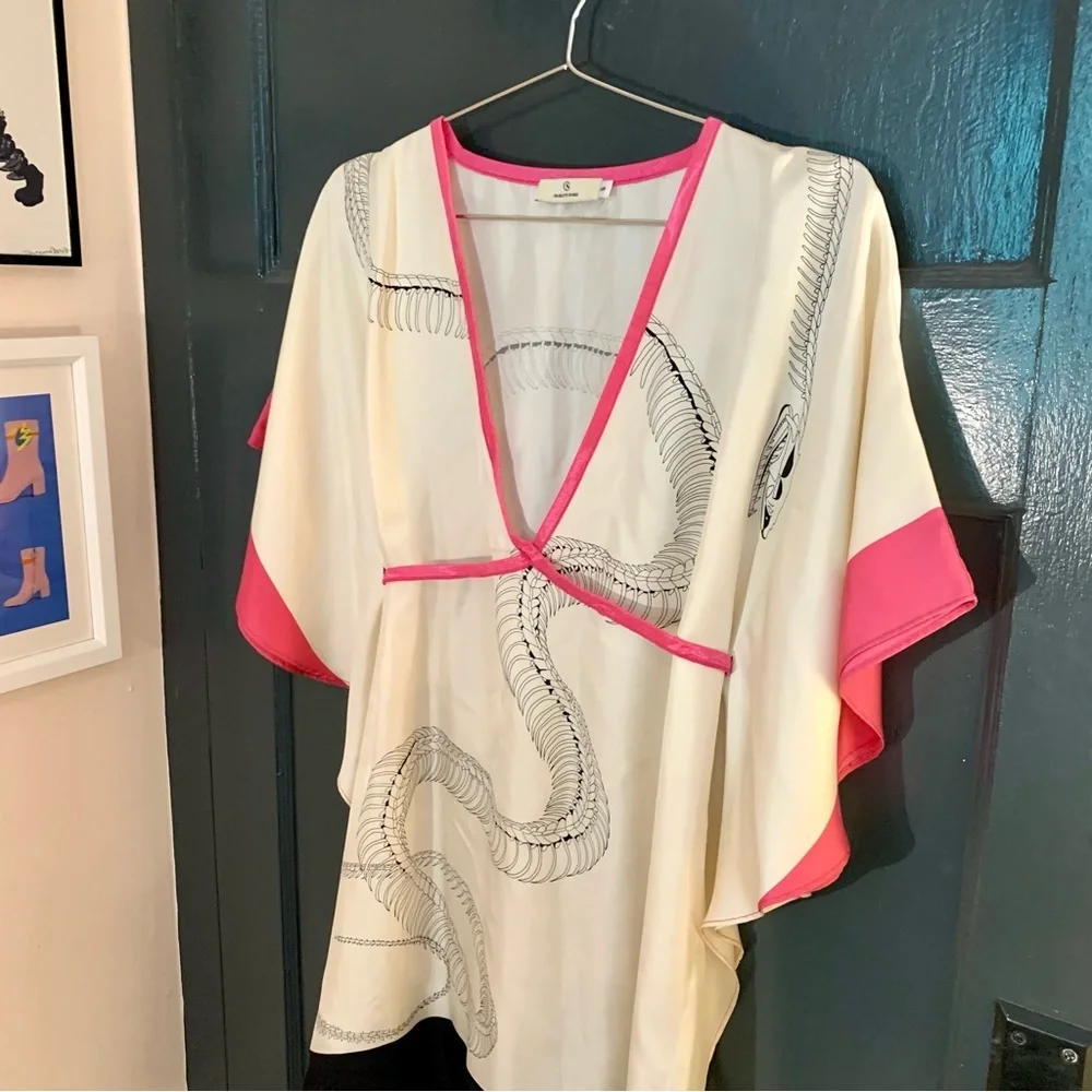 Charlotte Sparre silk kimono sleeve dress - Picture 2 of 9